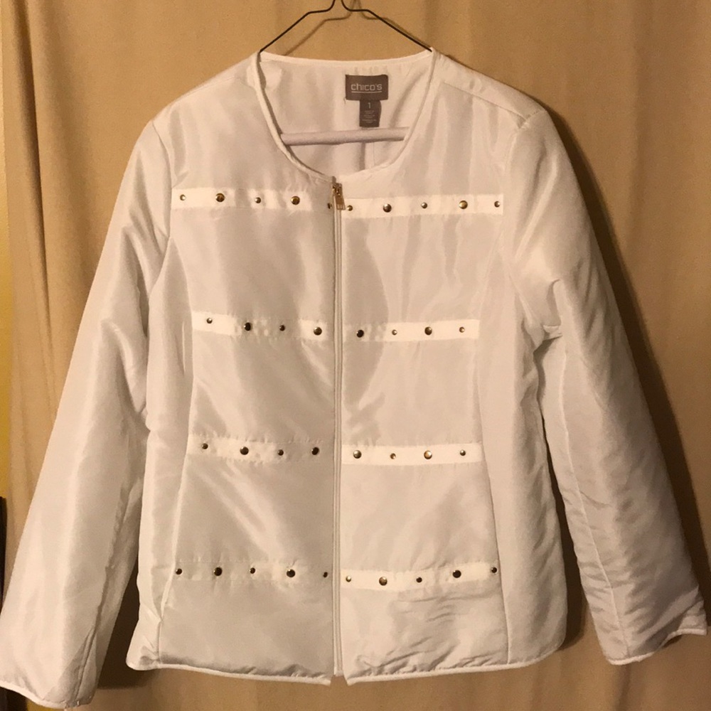 Chico’s women’s design WHITE jacket NWT